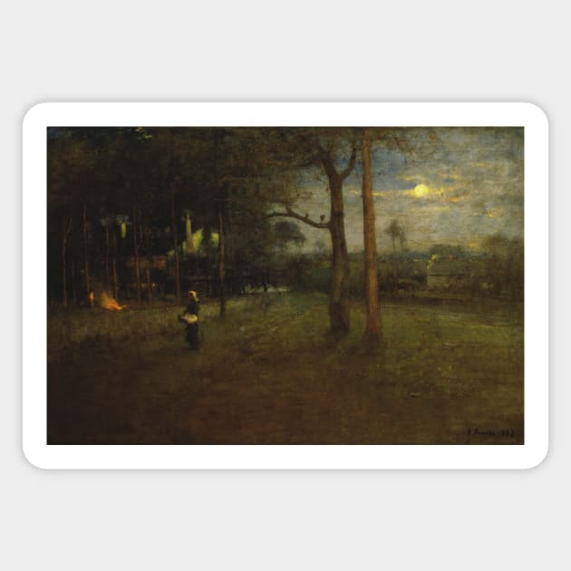 Moonlight, Tarpon Springs by George Inness Sticker by Classic Art Stall